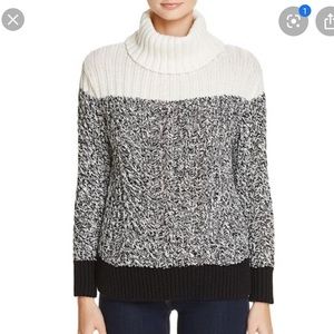 Vince Camuto Colorblock Cowlneck
